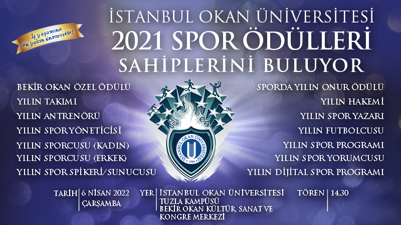 İstanbul Okan Üniversitesi Spor Ödülleri sahiplerini buluyor