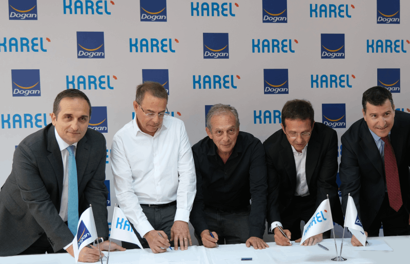 Doğan Holding ile lider teknoloji üreticisi Karel ortaklık imzalarını attı
